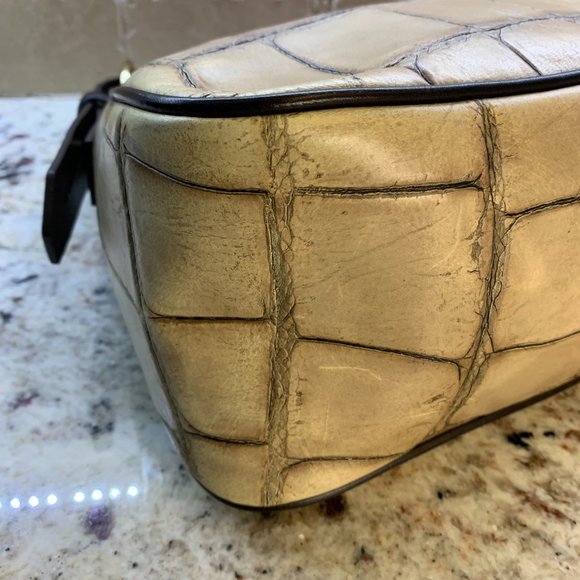 Dooney & Bourke Croco leather Large Hobo - Taupe - Picture 12 of 14